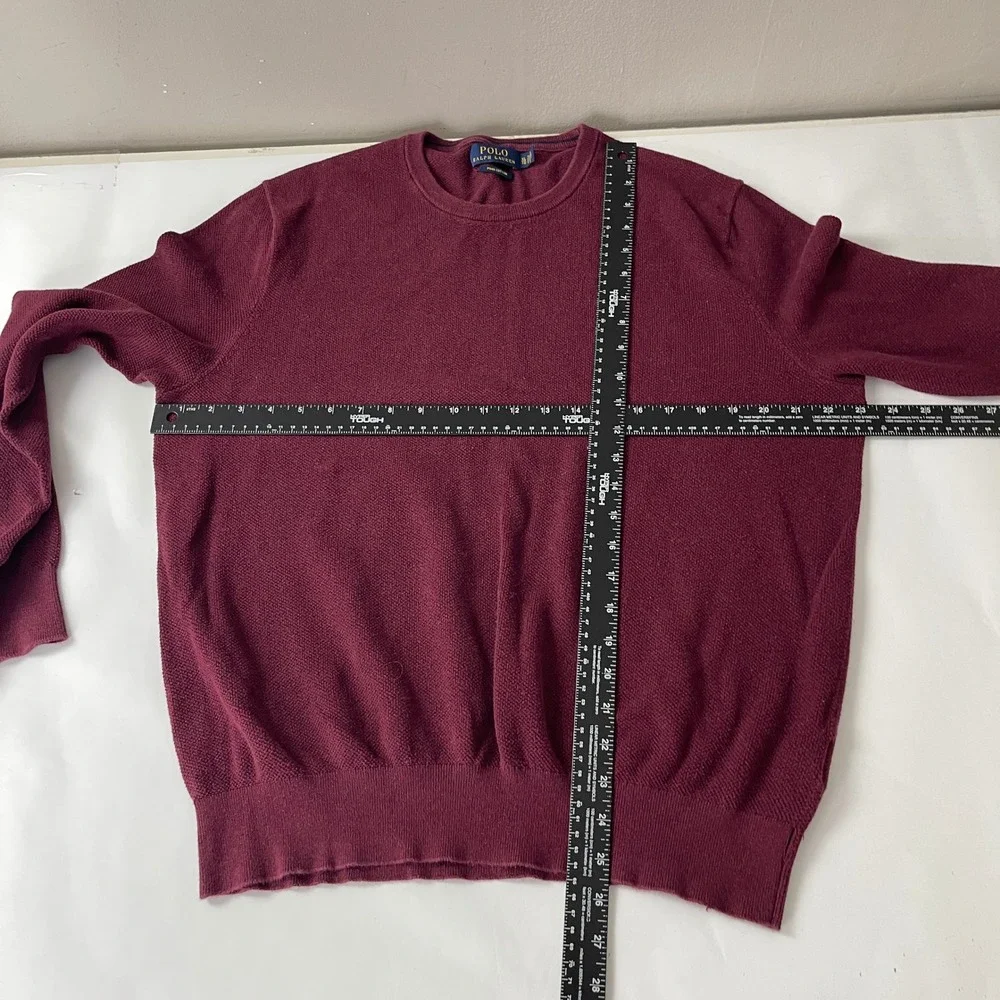 Polo Ralph Lauren Shirt Mens XL Red Thermal Waffle Knit Long Sleeve Outdoor